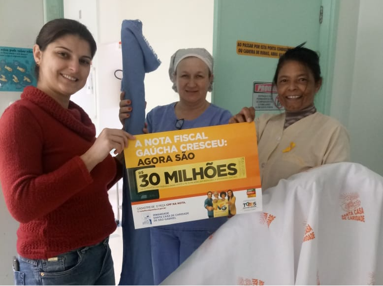 Santa Casa recebe nova quantia do Programa Nota Fiscal Gaúcha Santa Casa recebe nova quantia do Programa Nota Fiscal Gaúcha
