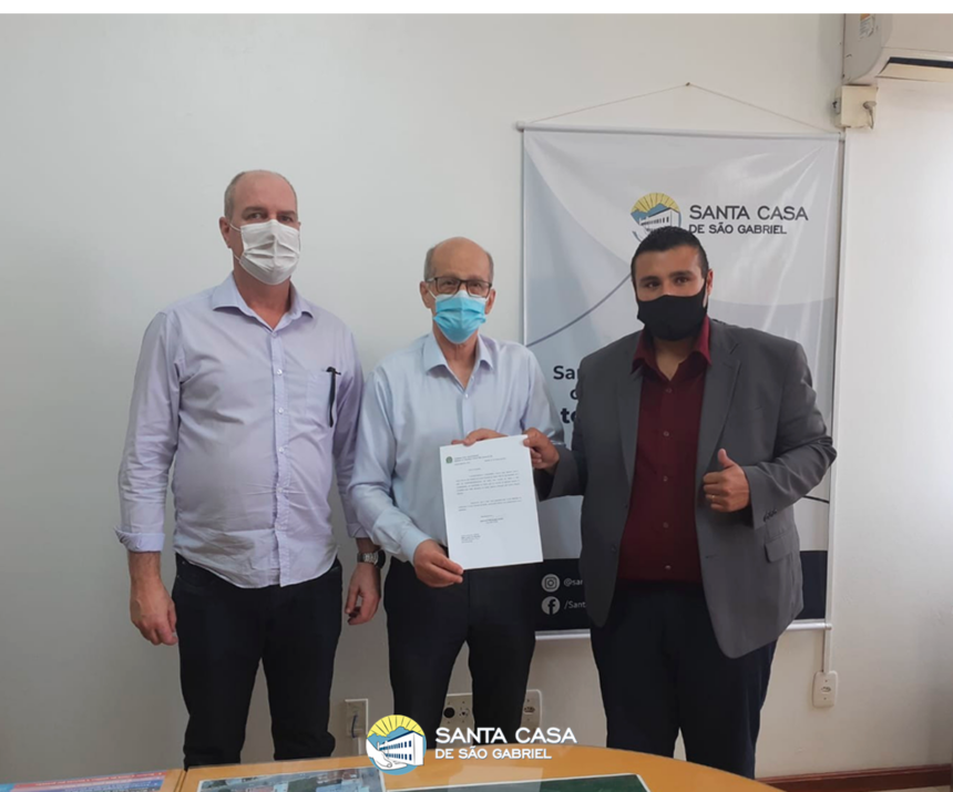 Santa Casa recebe emenda do dep federal Bibo Nunes PL/RS