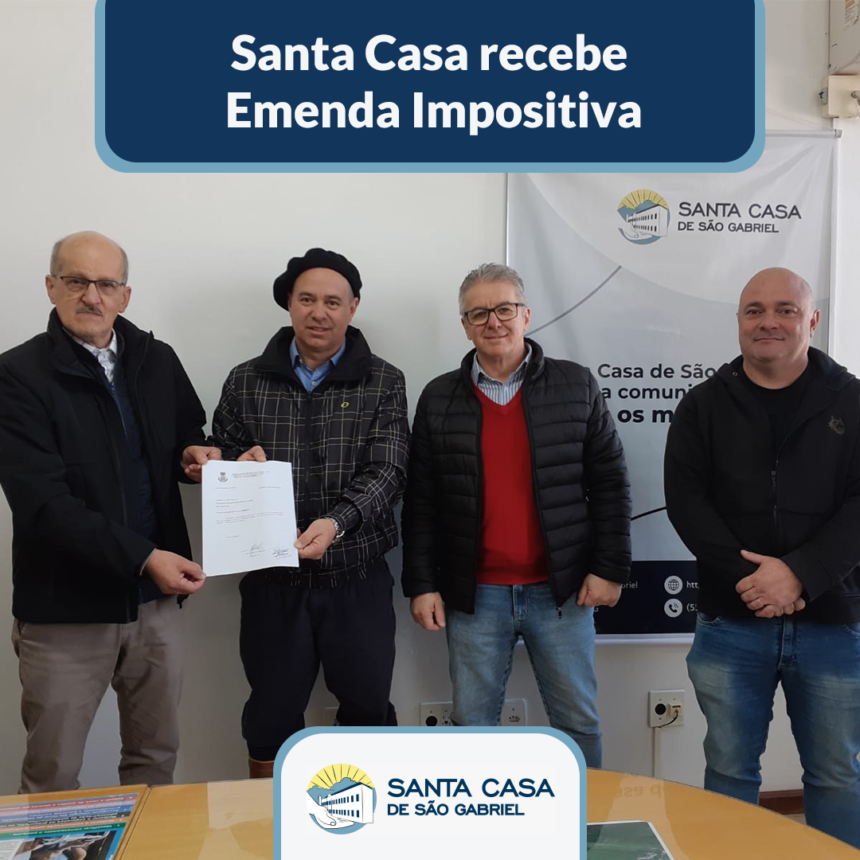 Santa Casa recebe Emenda Impositiva