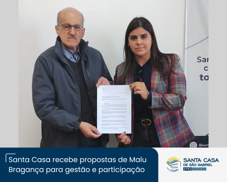 Santa Casa recebe Malu Bragança, para entrega de propostas em prol da gestão e da participação comunitária