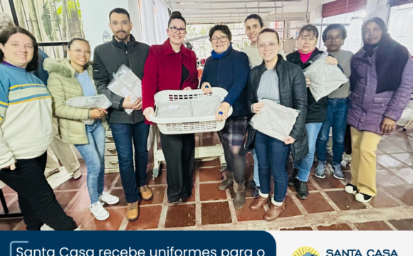 Santa Casa recebe uniformes para o serviço de Farmácia Santa Casa recebe uniformes para o serviço de Farmácia