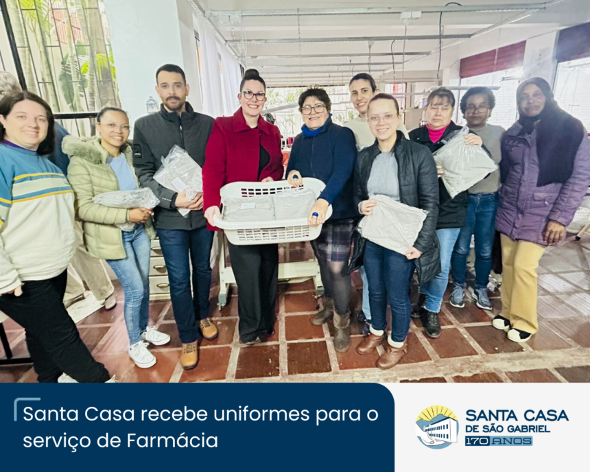 Santa Casa recebe uniformes para o serviço de Farmácia Santa Casa recebe uniformes para o serviço de Farmácia