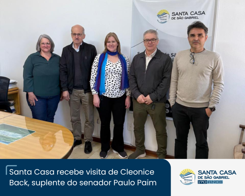 Santa Casa recebe visita de Cleonice Back, suplente do senador Paulo Paim Santa Casa recebe visita de Cleonice Back, suplente do senador Paulo Paim
