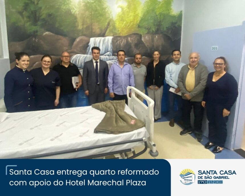 Santa Casa entrega reforma do quarto 201 da Unidade Cirurgica II com apoio do Hotel Marechal Plaza Santa Casa entrega reforma do quarto 201 da Unidade Cirurgica II com apoio do Hotel Marechal Plaza