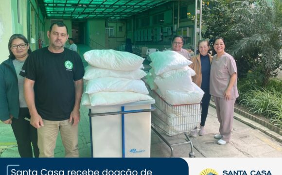Santa Casa recebe doação de travesseiros do Hotel San Isidro Santa Casa recebe doação de travesseiros do Hotel San Isidro