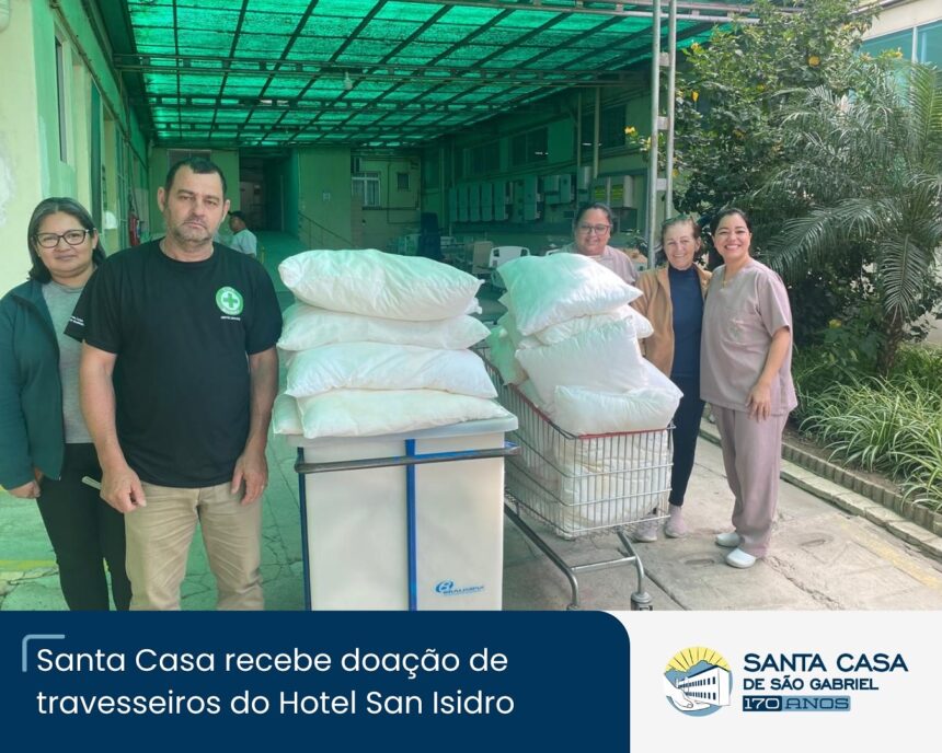 Santa Casa recebe doação de travesseiros do Hotel San Isidro Santa Casa recebe doação de travesseiros do Hotel San Isidro