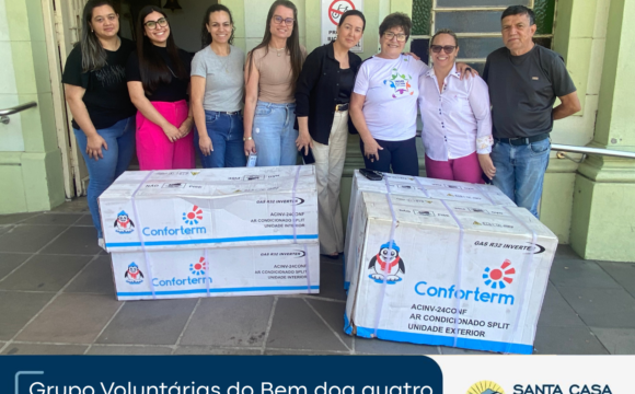Voluntárias Unidas pelo Bem doam novos aparelhos de ar-condicionado à Santa Casa de São Gabriel Voluntárias Unidas pelo Bem doam novos aparelhos de ar-condicionado à Santa Casa de São Gabriel